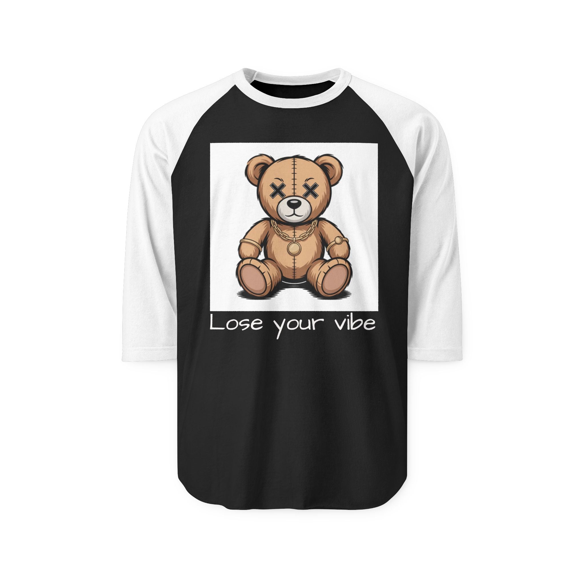Lose Your Vibe Unisex Raglan Shirt, Casual Wear, Gift for Friends, Unique Tee, Motivational Shirt, Relaxed Fit Top