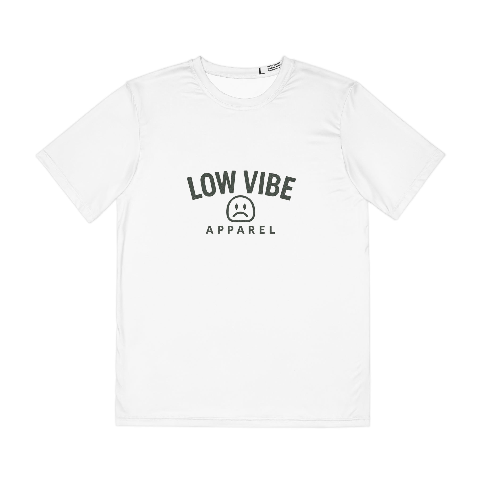 Men's Polyester Tee - Low Vibe Apparel, Casual Fashion, Summer Essentials, Gift for Him, Activewear, Streetwear Style