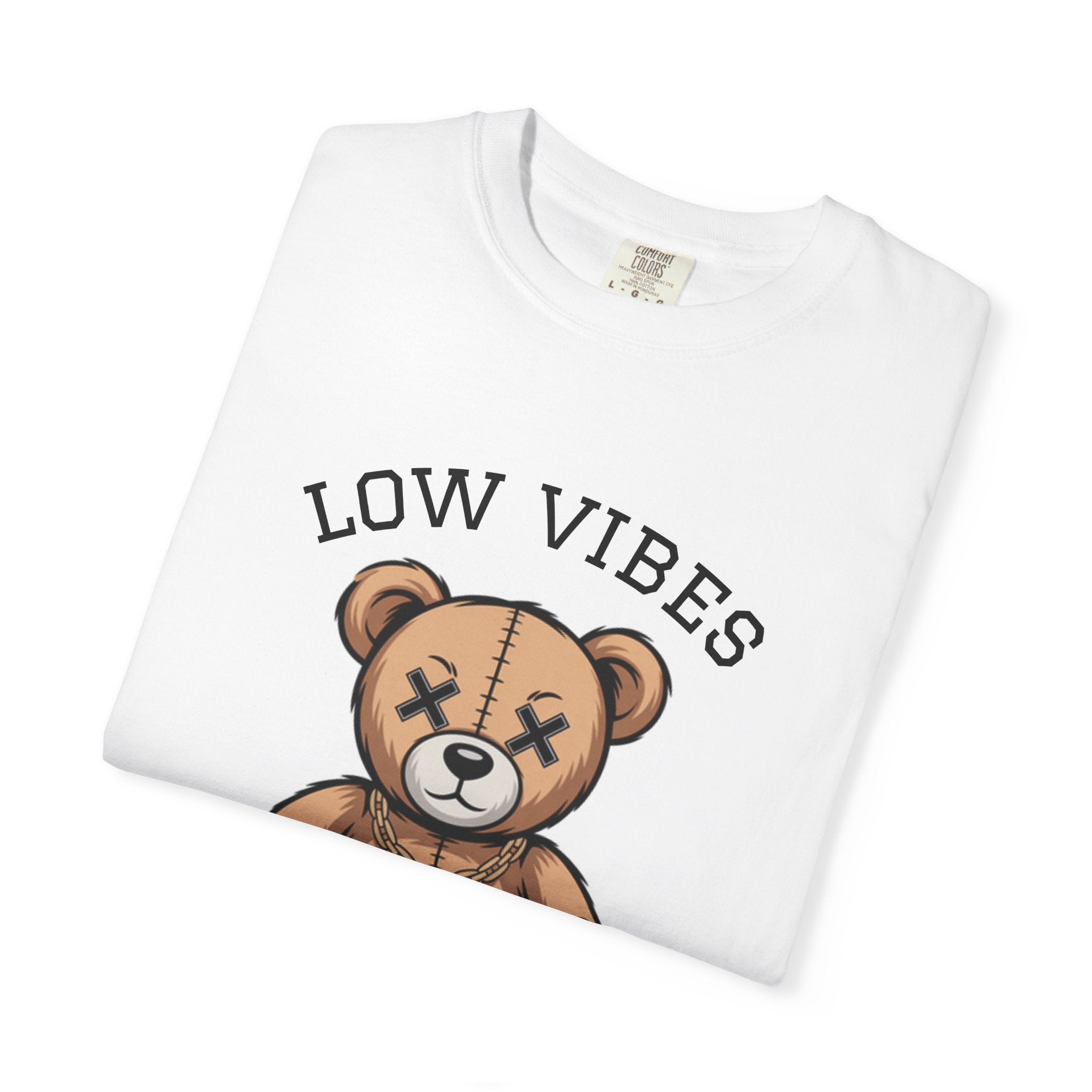 Unisex Low Vibes T-Shirt, Casual Graphic Tee, Gift for Friends, Streetwear Style, Soft Cotton Shirt, Unique Vintage Design
