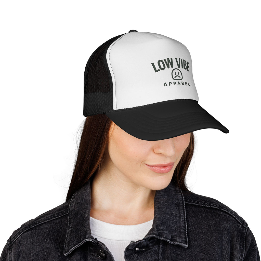 Low Vibe Trucker Cap - Casual Style Hat, Summer Accessory, Everyday Wear, Gift for Friends, Festival Fashion
