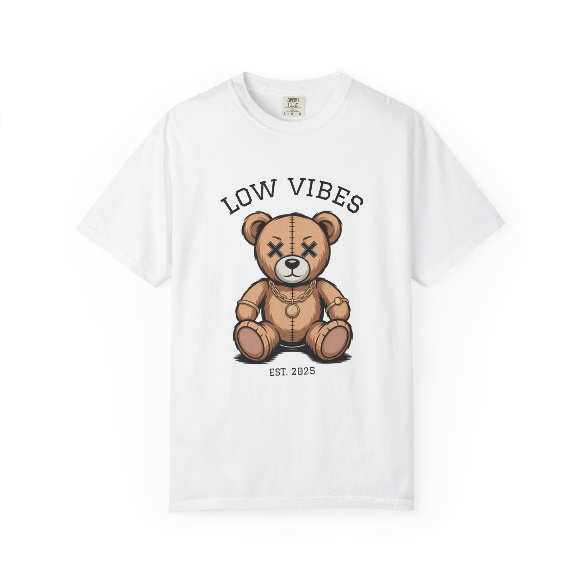 Unisex Low Vibes T-Shirt, Casual Graphic Tee, Gift for Friends, Streetwear Style, Soft Cotton Shirt, Unique Vintage Design