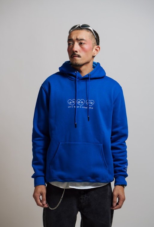 SHINZOU: Embroidered thick hoodie